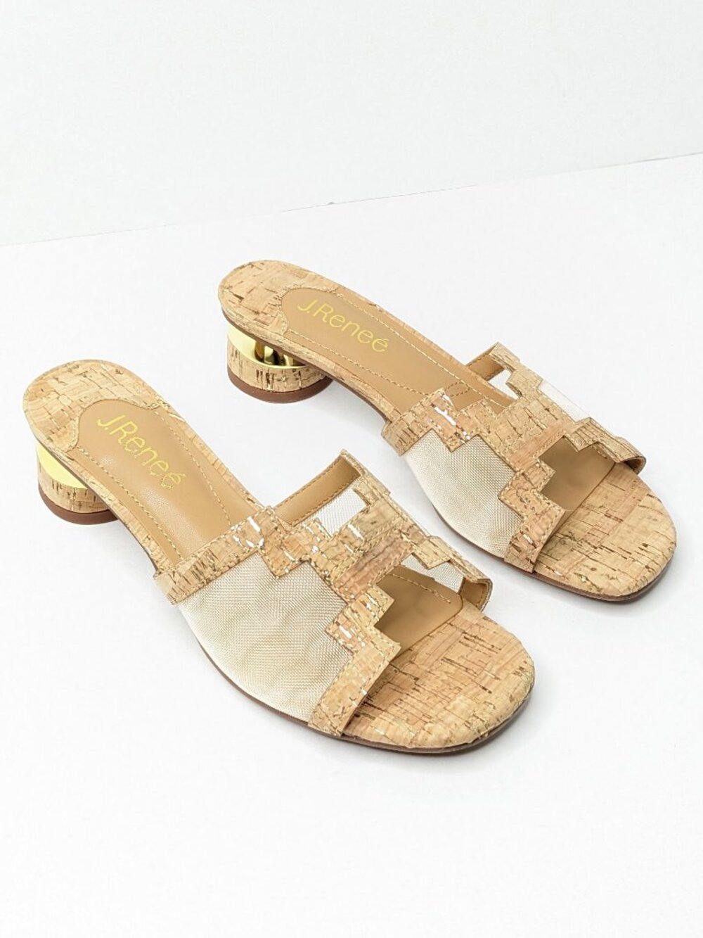 J.Renee Amorra Heeled Sandals Tan Womens 6